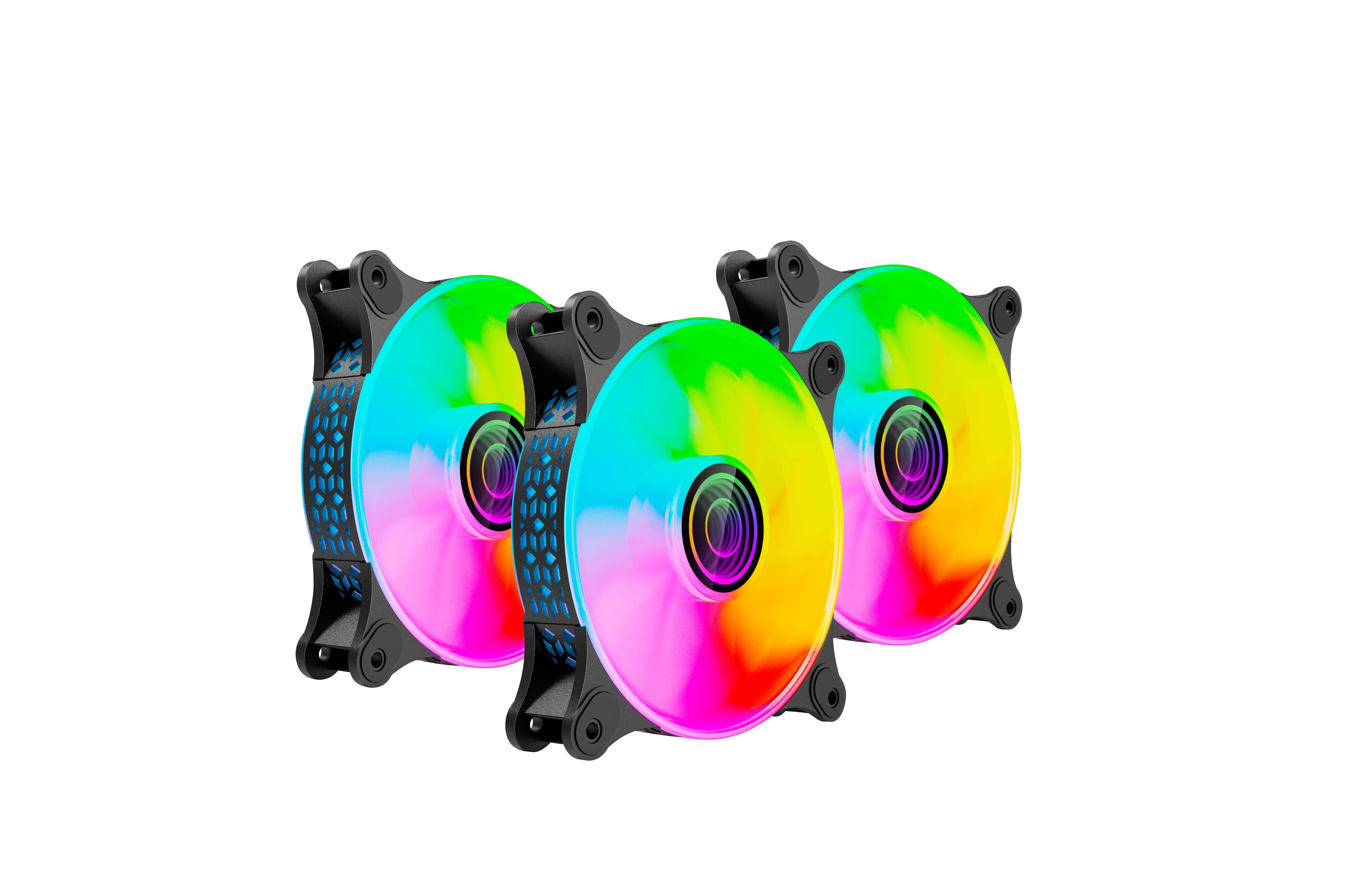 KIT DE VENTILADORES NA-0962 ARGB  6PINES VENTILADOR DE 120 MM - KIT DE VENTILADORES NA-0962 ARGB  6PINES VENTILADOR DE 120 MM -